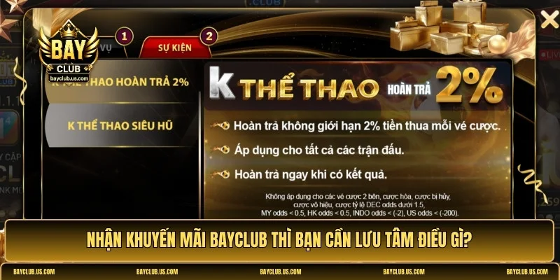 khuyến mãi Bayclub