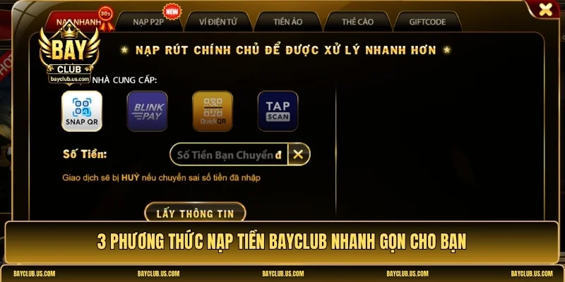 nạp tiền Bayclub