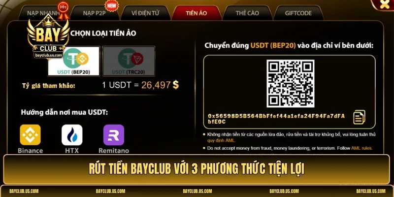 rút tiền Bayclub
